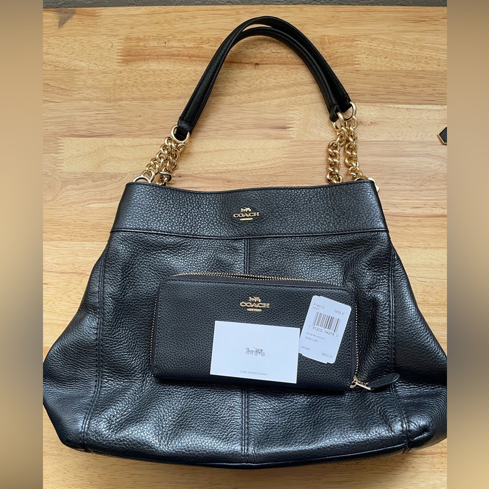 Coach satchel w/wallet